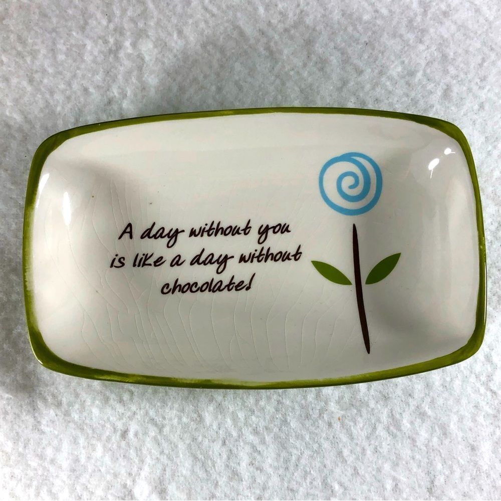 Plain Jane chocolat candy dish